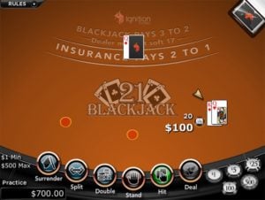 Ignition Casino Blackjack