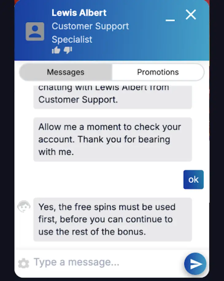 customer support chat logs at slots of vegas casino part 2